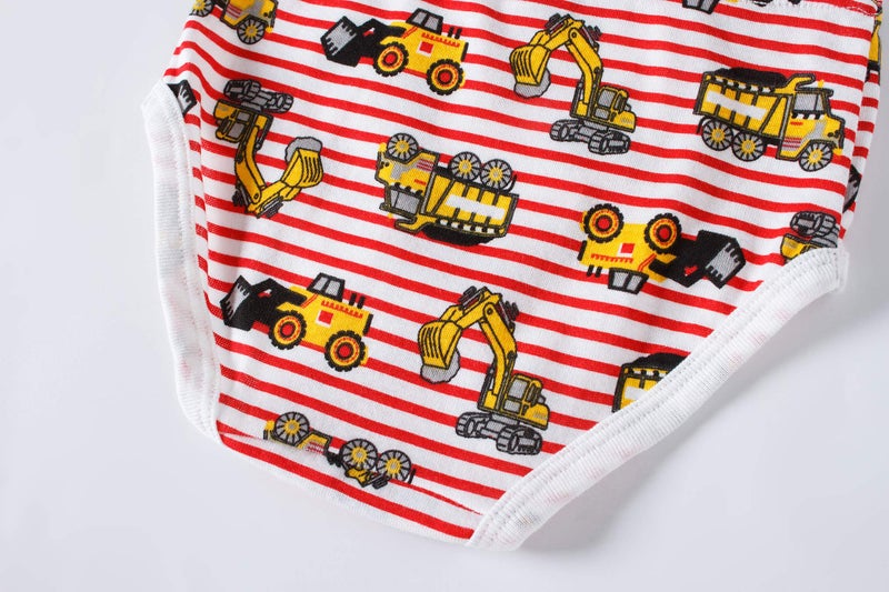 Boboking Little Boys Briefs Dinosaur Truck Toddler Kids Underwear (Pack of 6) 5Y - Image 4